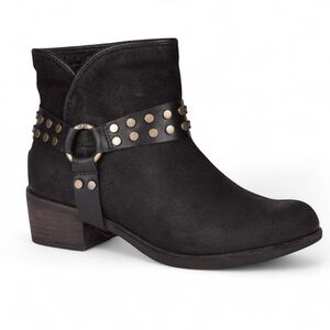UGG Australia Darling Suede Leather Harness Moto Booties